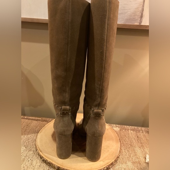 Tory Burch Contraire Suede 90mm Knee Boots, River Rock Size‎ 9 MSRP: $525.00 - Picture 10 of 16